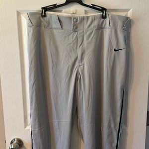 M XXL Nike baseball pants gray with black piping.